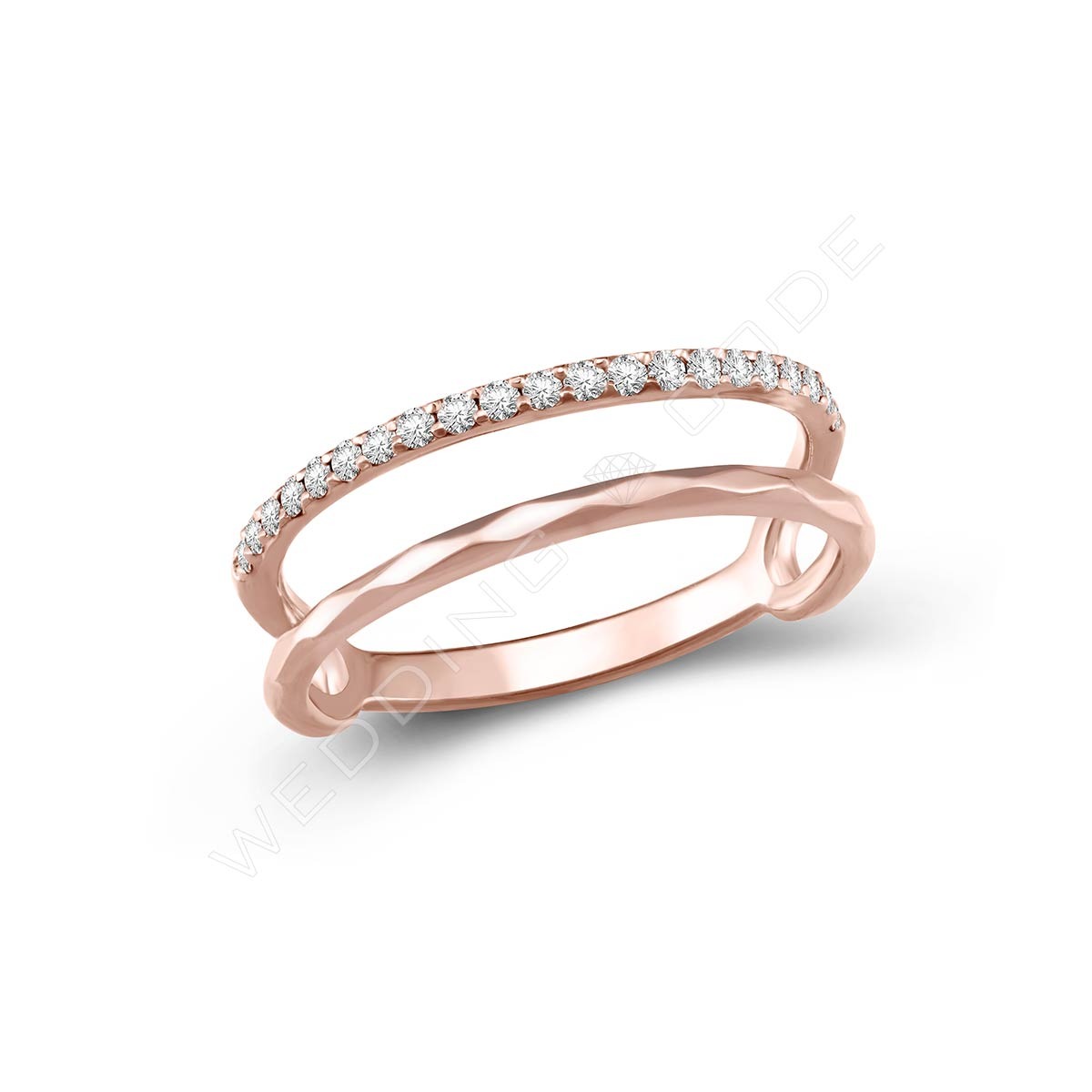 ｜WEDDING CODE｜★0.13 克拉線戒 2862玫瑰金
